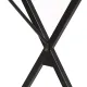 Стол на металлокаркасе BRABIX LOFT CD-008 (ш900*г500*в780мм), цвет морёный дуб, 641863. Фото товара с разных ракурсов.