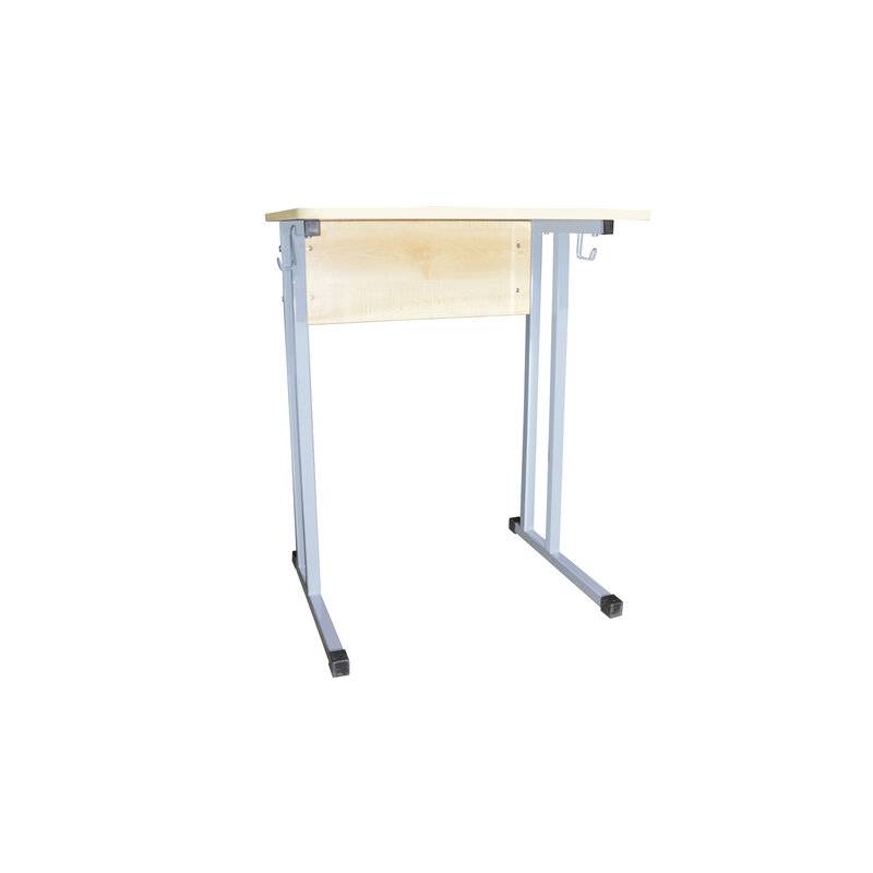Стол-парта 1-местный нерегулируемый "Умник", 600х500х760 мм, рост 6, серый каркас, ЛДСП клён главное фото