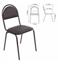 Стул Стандарт черный каркас, кожзам черный