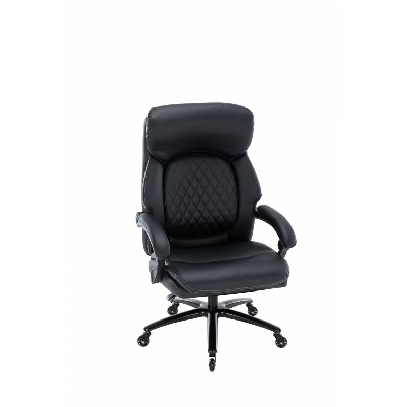 Кресло руководителя Chairman CH412 экокожа, черный главное фото