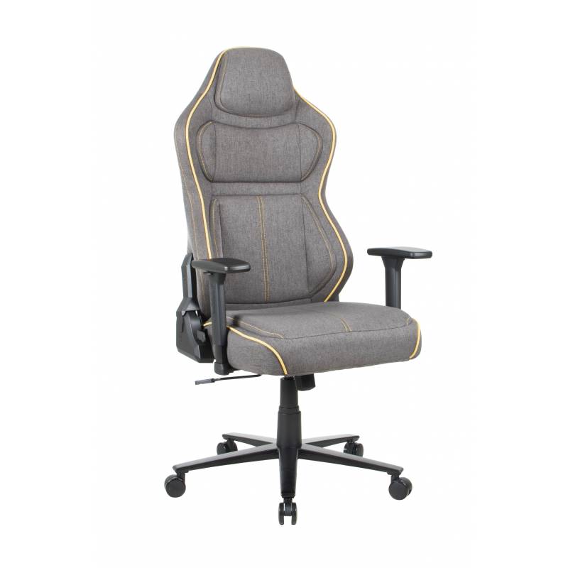 Игровое кресло Chairman CH31 темно серый с желтым кантом главное фото