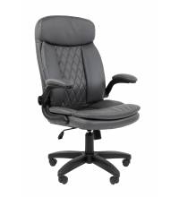 Кресло руководителя Chairman 533 Россия экокожа серый