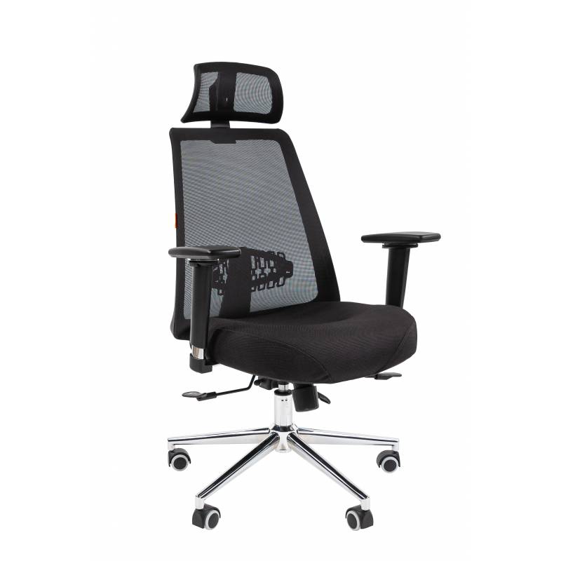 Кресло руководителя Chairman 535 Россия LUX ткань черный/черный главное фото