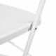 Стулья складные  "Golf CF-002", КОМПЛЕКТ 4шт., белый каркас, пластик белый, 533031. Фото товара с разных ракурсов.