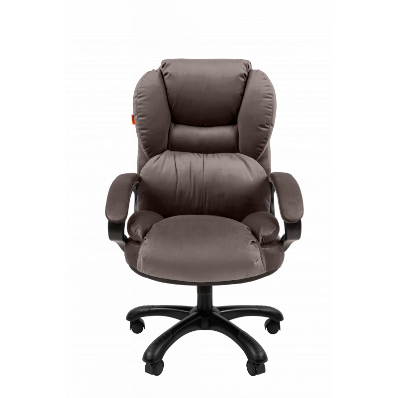 Кресло руководителя Chairman Home 434 Россия ткань Т-55 серый (черный пластик) главное фото